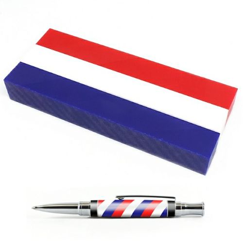 Red White  and  Blue - Pen blanks for patriots